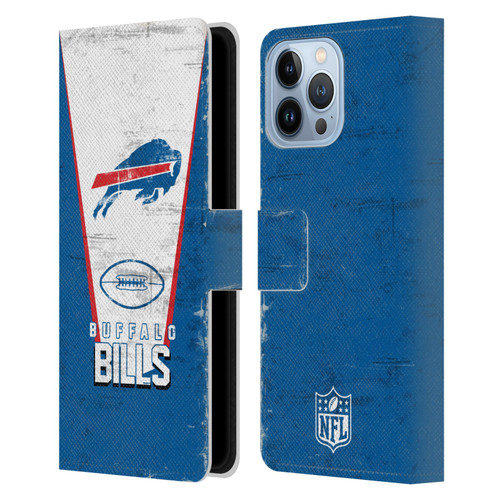 NFL Buffalo Bills Logo Art Banner Leather Book Wallet Case Cover For Apple iPhone 13 Pro Max