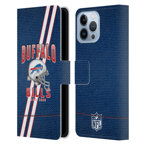 NFL Buffalo Bills Logo Art Football Stripes Leather Book Wallet Case Cover For Apple iPhone 13 Pro Max