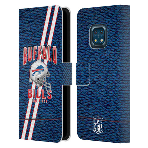 NFL Buffalo Bills Logo Art Football Stripes Leather Book Wallet Case Cover For Nokia XR20