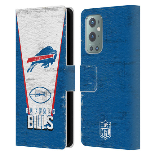 NFL Buffalo Bills Logo Art Banner Leather Book Wallet Case Cover For OnePlus 9