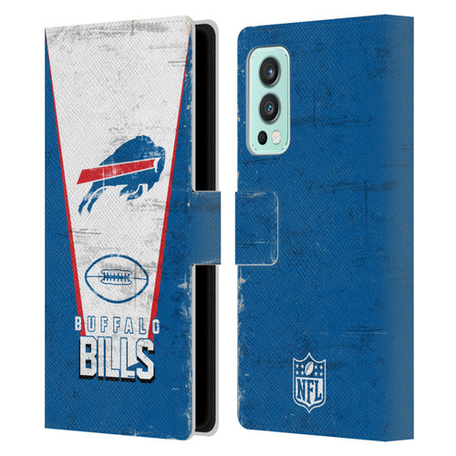 NFL Buffalo Bills Logo Art Banner Leather Book Wallet Case Cover For OnePlus Nord 2 5G