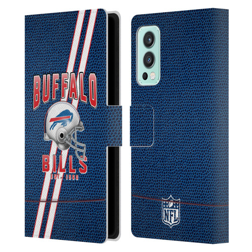 NFL Buffalo Bills Logo Art Football Stripes Leather Book Wallet Case Cover For OnePlus Nord 2 5G