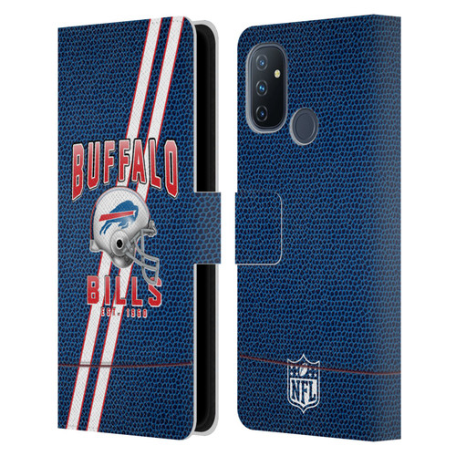 NFL Buffalo Bills Logo Art Football Stripes Leather Book Wallet Case Cover For OnePlus Nord N100