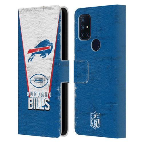 NFL Buffalo Bills Logo Art Banner Leather Book Wallet Case Cover For OnePlus Nord N10 5G