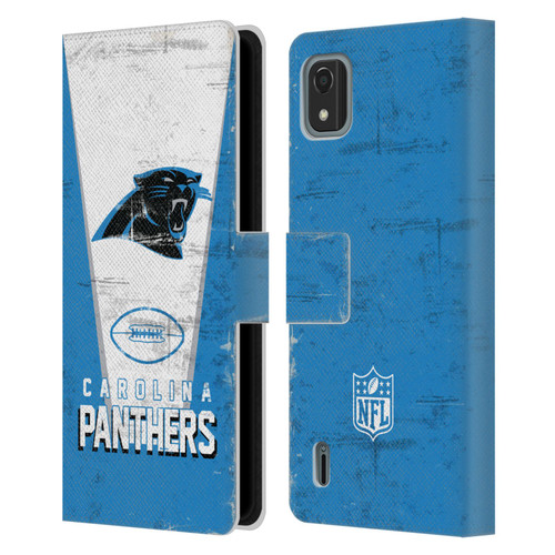 NFL Carolina Panthers Logo Art Banner Leather Book Wallet Case Cover For Nokia C2 2nd Edition