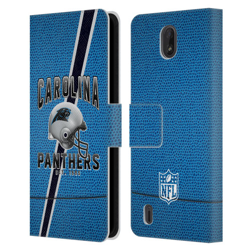 NFL Carolina Panthers Logo Art Football Stripes Leather Book Wallet Case Cover For Nokia C01 Plus/C1 2nd Edition