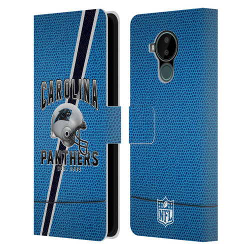 NFL Carolina Panthers Logo Art Football Stripes Leather Book Wallet Case Cover For Nokia C30