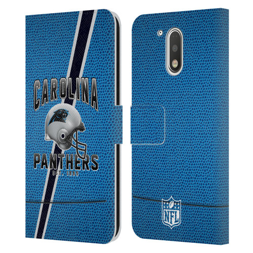 NFL Carolina Panthers Logo Art Football Stripes Leather Book Wallet Case Cover For Motorola Moto G41