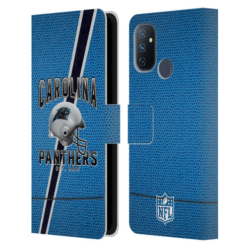 NFL Carolina Panthers Logo Art Football Stripes Leather Book Wallet Case Cover For OnePlus Nord N100