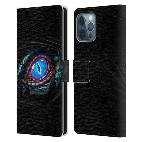Christos Karapanos Mythical Dragon's Eye Leather Book Wallet Case Cover For Apple iPhone 12 Pro Max