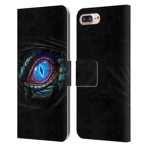 Christos Karapanos Mythical Dragon's Eye Leather Book Wallet Case Cover For Apple iPhone 7 Plus / iPhone 8 Plus