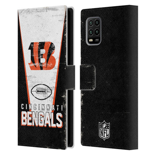 NFL Cincinnati Bengals Logo Art Banner Leather Book Wallet Case Cover For Xiaomi Mi 10 Lite 5G