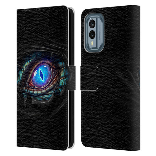 Christos Karapanos Mythical Dragon's Eye Leather Book Wallet Case Cover For Nokia X30