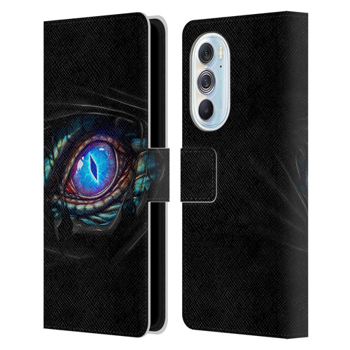 Christos Karapanos Mythical Dragon's Eye Leather Book Wallet Case Cover For Motorola Edge X30