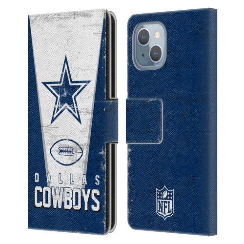 NFL Dallas Cowboys Logo Art Banner Leather Book Wallet Case Cover For Apple iPhone 14