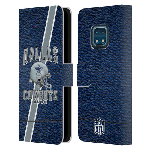 NFL Dallas Cowboys Logo Art Football Stripes Leather Book Wallet Case Cover For Nokia XR20