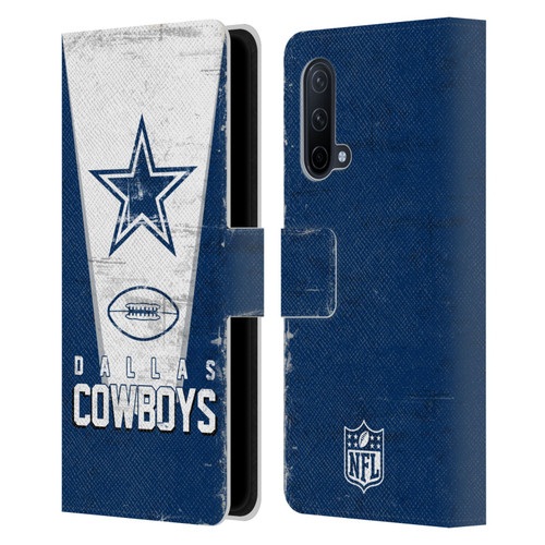 NFL Dallas Cowboys Logo Art Banner Leather Book Wallet Case Cover For OnePlus Nord CE 5G