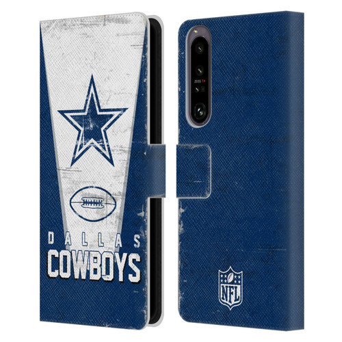 NFL Dallas Cowboys Logo Art Banner Leather Book Wallet Case Cover For Sony Xperia 1 IV