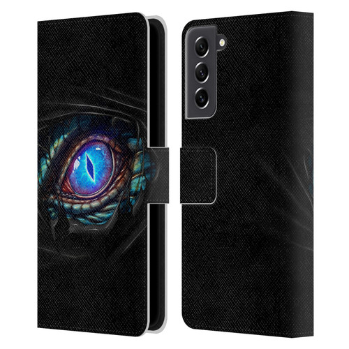 Christos Karapanos Mythical Dragon's Eye Leather Book Wallet Case Cover For Samsung Galaxy S21 FE 5G