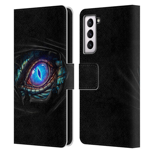 Christos Karapanos Mythical Dragon's Eye Leather Book Wallet Case Cover For Samsung Galaxy S21 5G