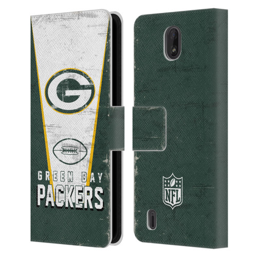 NFL Green Bay Packers Logo Art Banner Leather Book Wallet Case Cover For Nokia C01 Plus/C1 2nd Edition