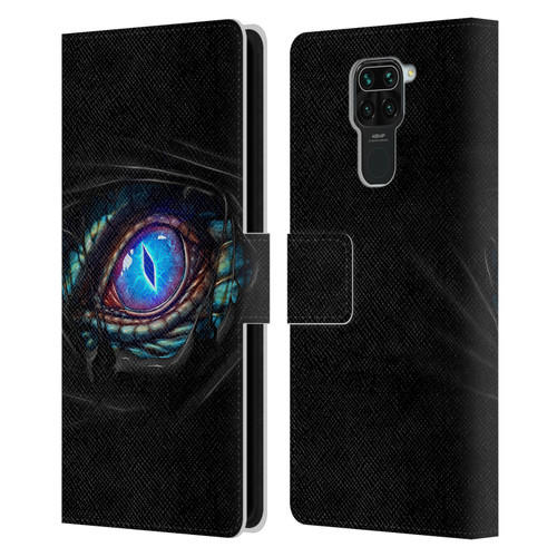 Christos Karapanos Mythical Dragon's Eye Leather Book Wallet Case Cover For Xiaomi Redmi Note 9 / Redmi 10X 4G