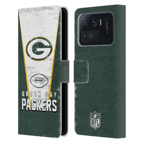 NFL Green Bay Packers Logo Art Banner Leather Book Wallet Case Cover For Xiaomi Mi 11 Ultra