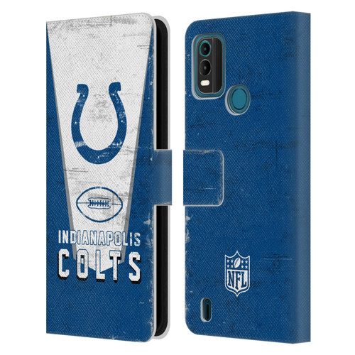 NFL Indianapolis Colts Logo Art Banner Leather Book Wallet Case Cover For Nokia G11 Plus