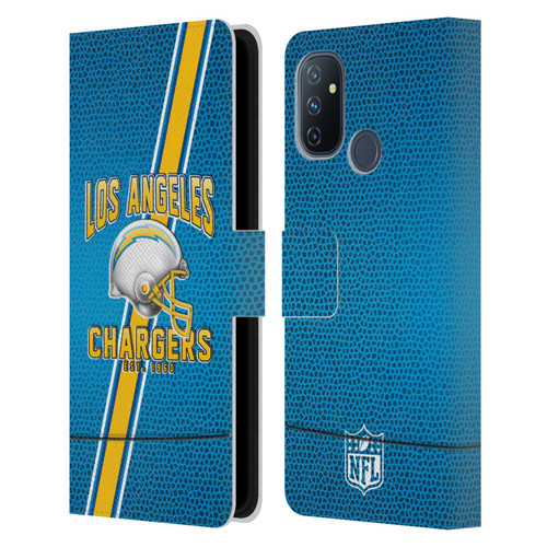 NFL Los Angeles Chargers Logo Art Football Stripes Leather Book Wallet Case Cover For OnePlus Nord N100