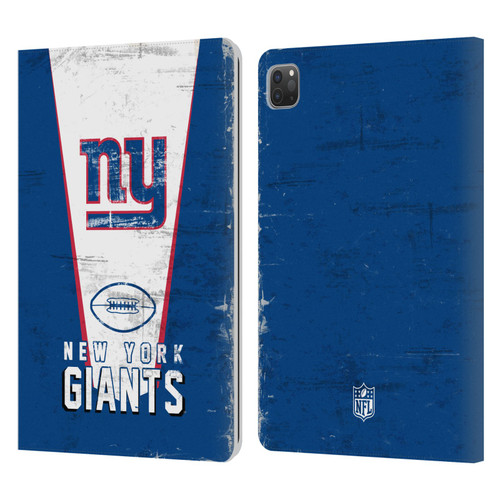 NFL New York Giants Logo Art Banner Leather Book Wallet Case Cover For Apple iPad Pro 11 2020 / 2021 / 2022