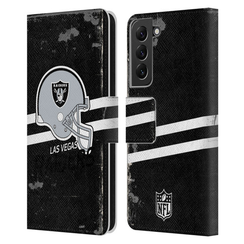 NFL Las Vegas Raiders Logo Art Helmet Distressed Look 100th Leather Book Wallet Case Cover For Samsung Galaxy S22+ 5G NFL Las Vegas Raiders Logo Art Helmet Distressed Look 100th Leather Book Wallet Case Cover For Samsung Galaxy S22+ 5G