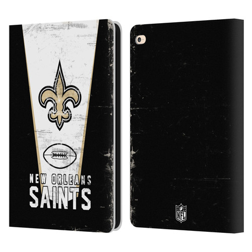 NFL New Orleans Saints Logo Art Banner Leather Book Wallet Case Cover For Apple iPad Air 2 (2014)