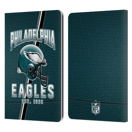 NFL Philadelphia Eagles Logo Art Football Stripes Leather Book Wallet Case Cover For Amazon Kindle Paperwhite 1 / 2 / 3