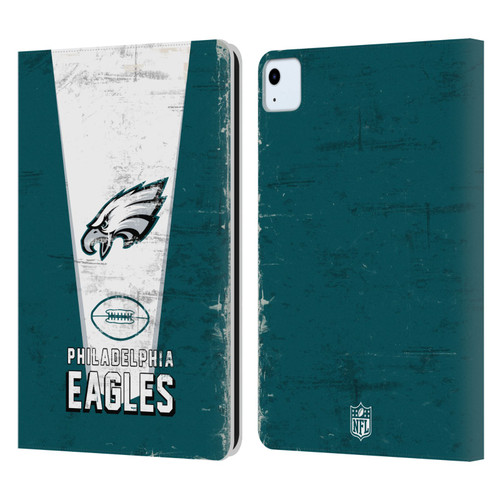 NFL Philadelphia Eagles Logo Art Banner Leather Book Wallet Case Cover For Apple iPad Air 2020 / 2022