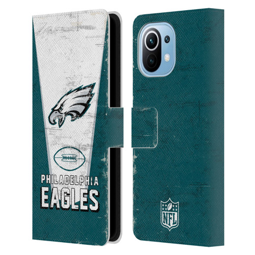 NFL Philadelphia Eagles Logo Art Banner Leather Book Wallet Case Cover For Xiaomi Mi 11