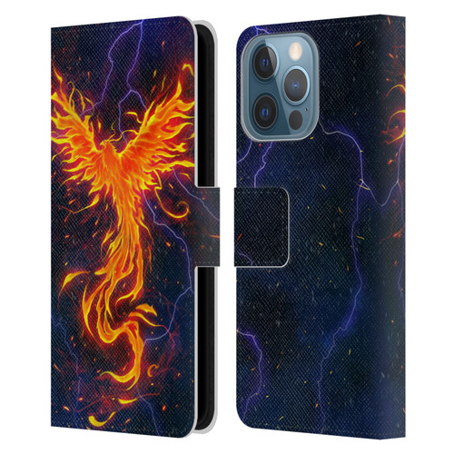 Christos Karapanos Phoenix 3 Rage Leather Book Wallet Case Cover For Apple iPhone 13 Pro