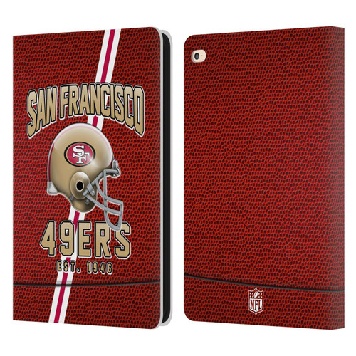 NFL San Francisco 49ers Logo Art Football Stripes Leather Book Wallet Case Cover For Apple iPad Air 2 (2014)