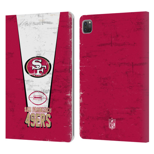 NFL San Francisco 49ers Logo Art Banner Leather Book Wallet Case Cover For Apple iPad Pro 11 2020 / 2021 / 2022