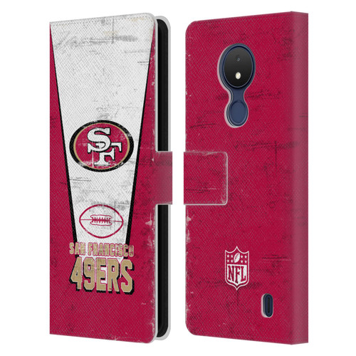 NFL San Francisco 49ers Logo Art Banner Leather Book Wallet Case Cover For Nokia C21