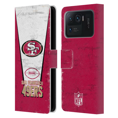 NFL San Francisco 49ers Logo Art Banner Leather Book Wallet Case Cover For Xiaomi Mi 11 Ultra