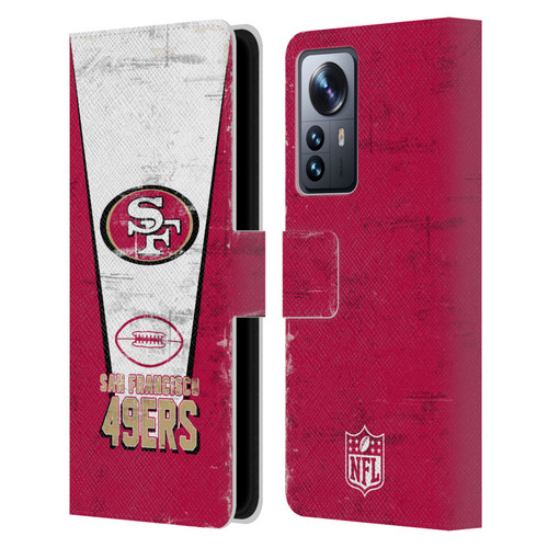 NFL San Francisco 49ers Logo Art Banner Leather Book Wallet Case Cover For Xiaomi 12 Pro