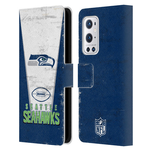 NFL Seattle Seahawks Logo Art Banner Leather Book Wallet Case Cover For OnePlus 9 Pro