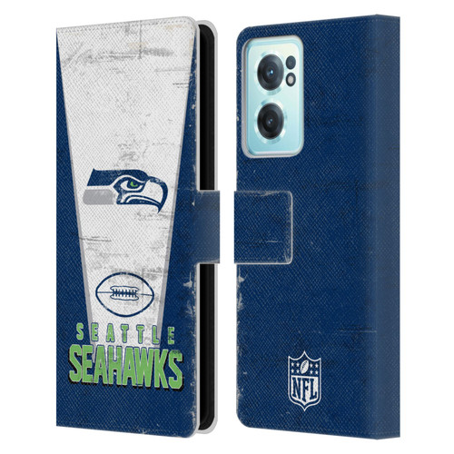 NFL Seattle Seahawks Logo Art Banner Leather Book Wallet Case Cover For OnePlus Nord CE 2 5G