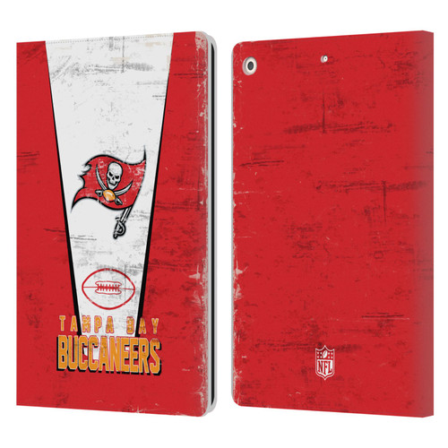 NFL Tampa Bay Buccaneers Logo Art Banner Leather Book Wallet Case Cover For Apple iPad 10.2 2019/2020/2021