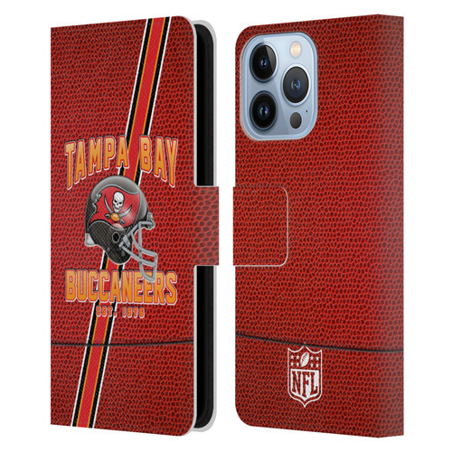 NFL Tampa Bay Buccaneers Logo Art Football Stripes Leather Book Wallet Case Cover For Apple iPhone 13 Pro