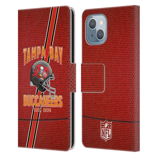 NFL Tampa Bay Buccaneers Logo Art Football Stripes Leather Book Wallet Case Cover For Apple iPhone 14