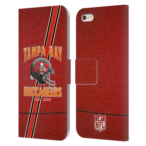 NFL Tampa Bay Buccaneers Logo Art Football Stripes Leather Book Wallet Case Cover For Apple iPhone 6 Plus / iPhone 6s Plus