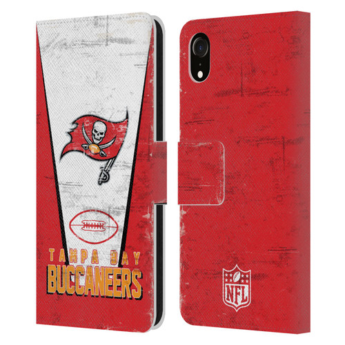 NFL Tampa Bay Buccaneers Logo Art Banner Leather Book Wallet Case Cover For Apple iPhone XR