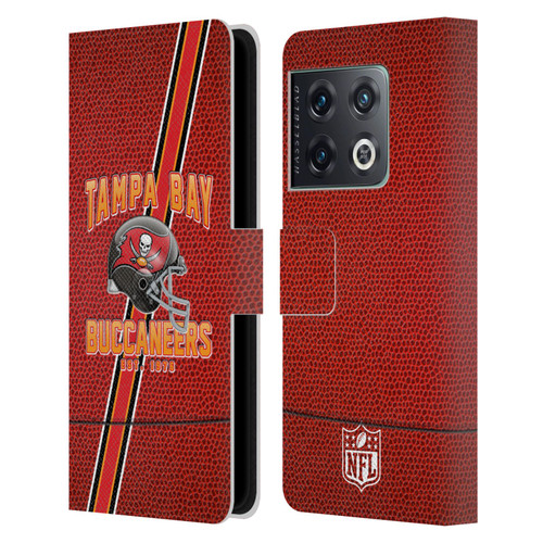 NFL Tampa Bay Buccaneers Logo Art Football Stripes Leather Book Wallet Case Cover For OnePlus 10 Pro