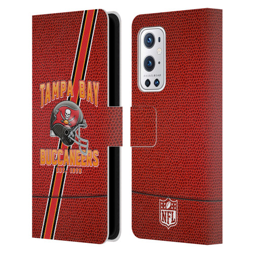 NFL Tampa Bay Buccaneers Logo Art Football Stripes Leather Book Wallet Case Cover For OnePlus 9 Pro